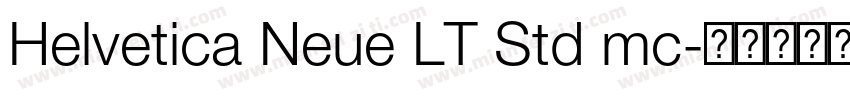 Helvetica Neue LT Std mc字体转换